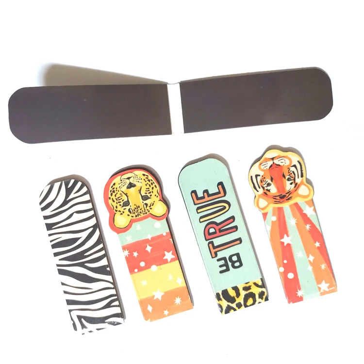Custom Foldable Magnetic Bookmarks Mini Snap-in Page Marker Clips for Planners Books Journals