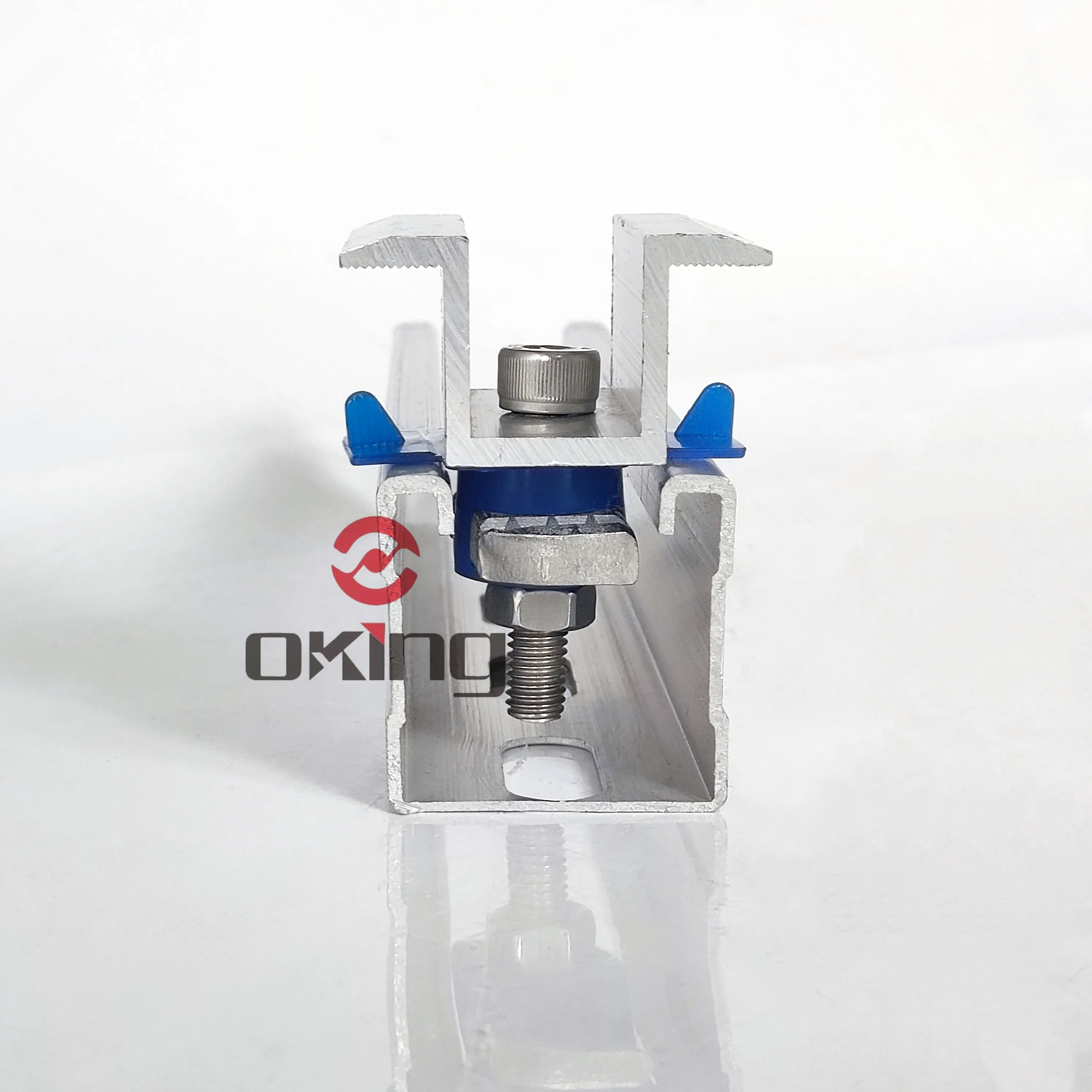 aluminium alloy pv brackets mid and end clamp for solar panel mounting system