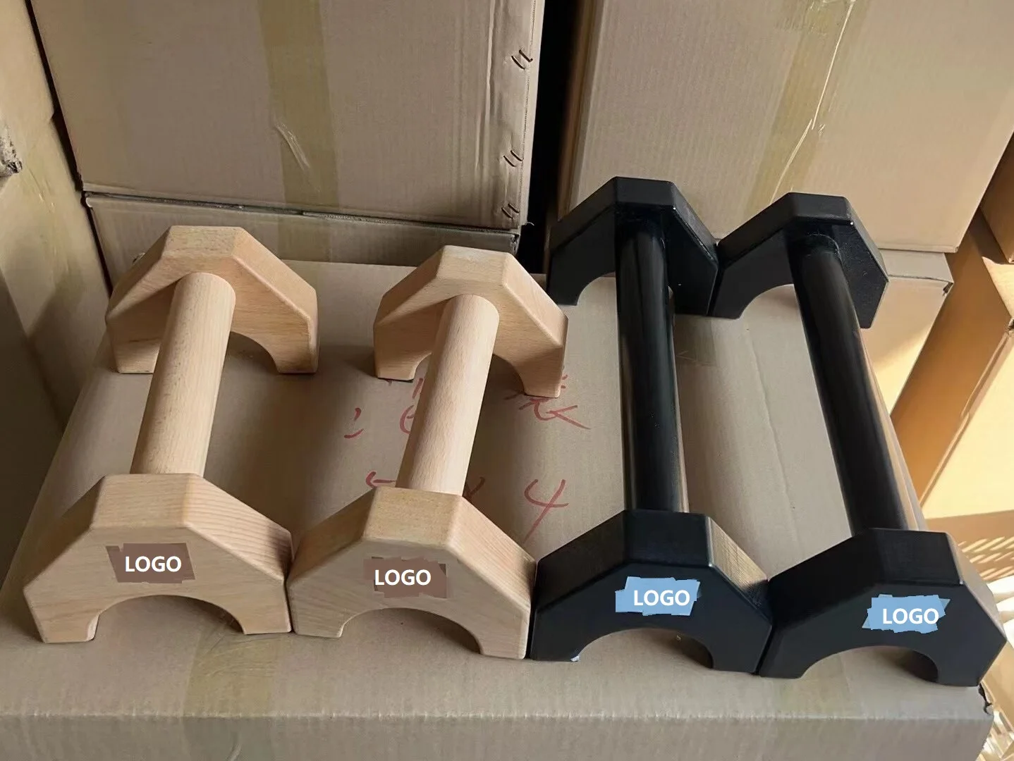 High-grade beech wood Push Up Bars Parallettes for Home Gym Fitness,Push up Stands Exercise, Push-up Handles Yoga Training