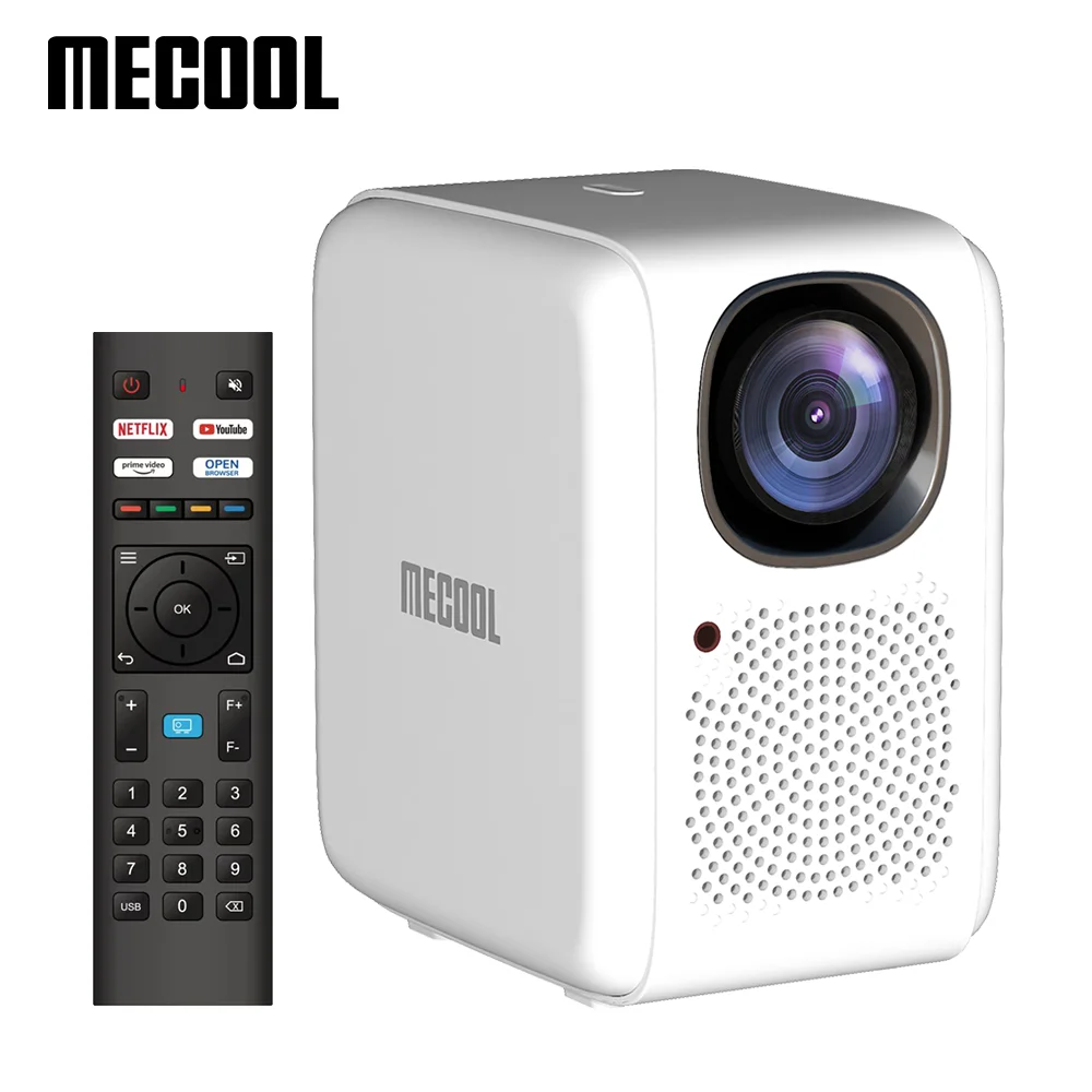 MECOOL KP2 Linux 1080P 600 Lumens Auto Focus Home Theater Smart LED Video Projectors