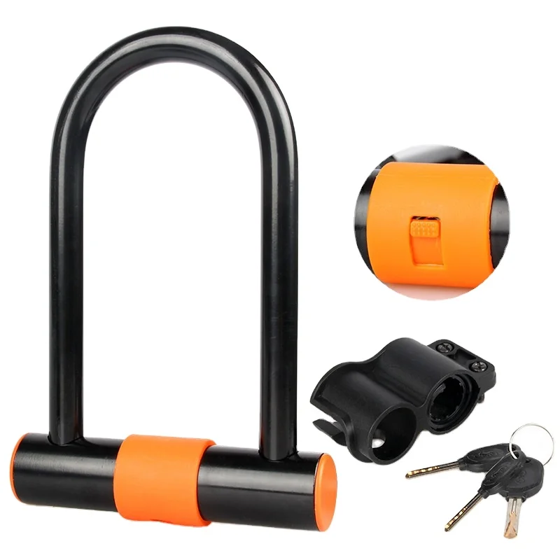 Bicycle U-lock Motorcycle Anti-theft Lock Mountain Bike Scable Bar Lock