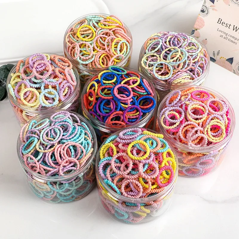 Wholesale Cute Children Colorful Original Hair Tie Hair Accessories Rubber Elastic Hair Bands for Girls Kids