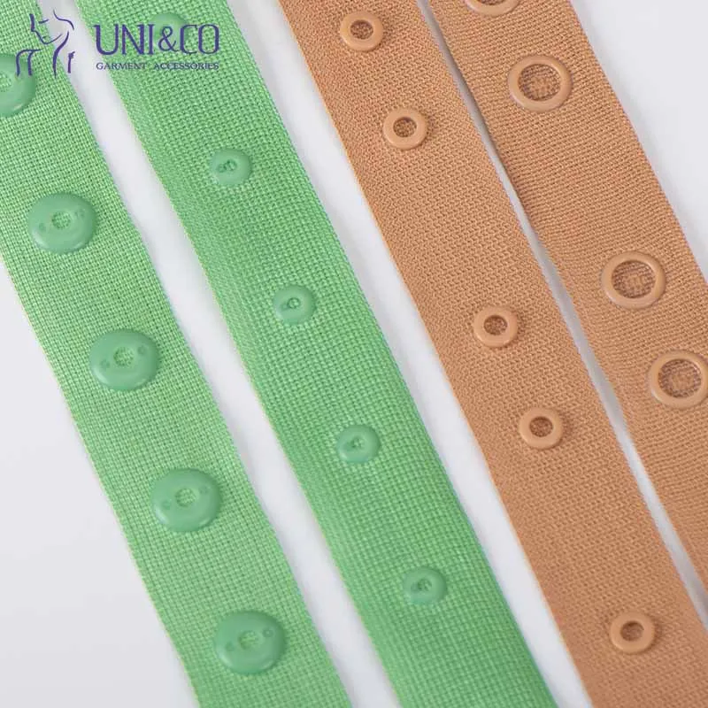 Fashion Colorful Plastic Garment Snap Button Tape For Clothing Nylon Snap Fastener Tape For Sewing