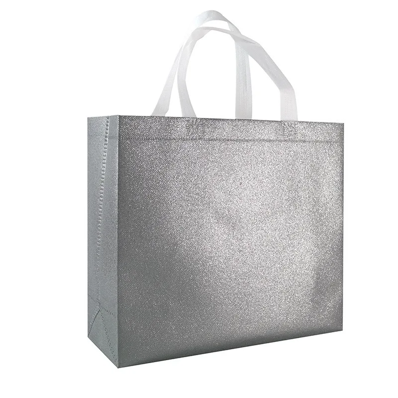 Non-woven gift bags cloth grocery packaging style reusable shopping custom tote bags