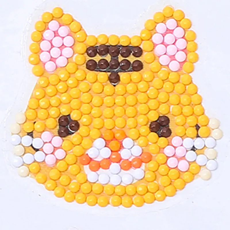 
5d Diamond Painting DIY Full Drill Diamond Painting Sticker Lovely Animal Diamond Painting 9Pcs Each Set 