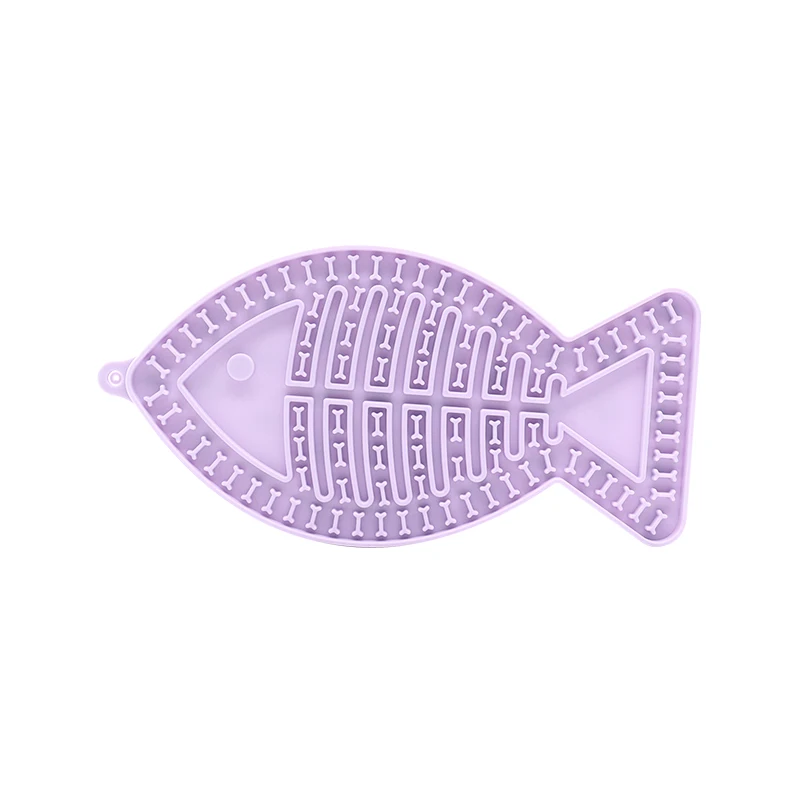 Wholesale Fish Type Silicone Dog Lick Mat Bath Buddy And Dog Lick Pad Dog Lick Mat With Secure Suction Cup Dog Lick Mat Silicone
