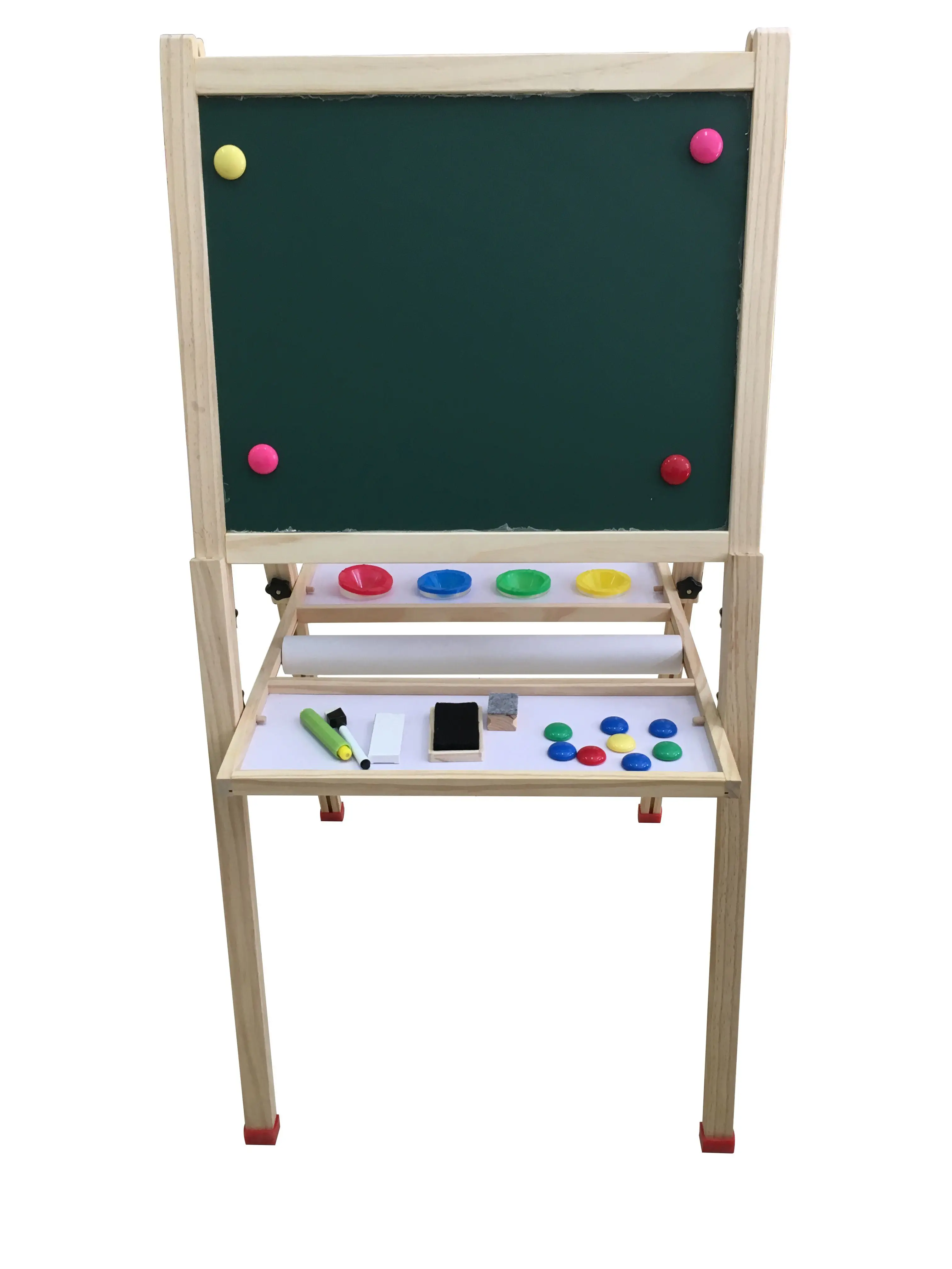 Wooden Magnetic Standing Art Easel for Kids and Children