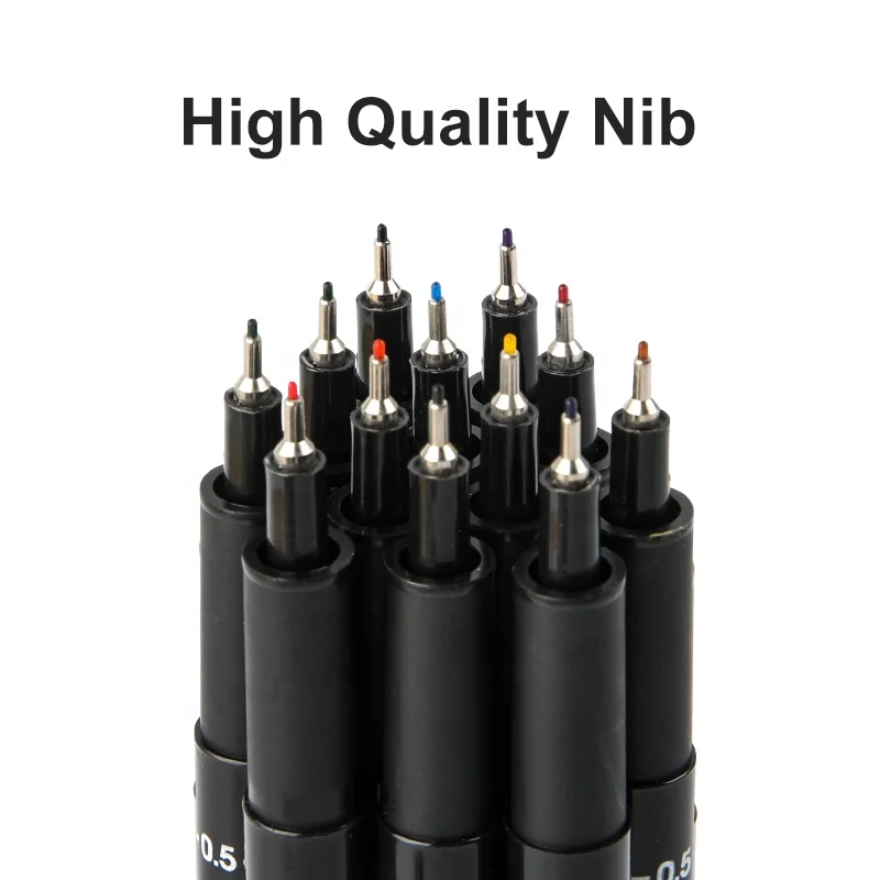 Mobee P-621 China Factory Wholesale writing smoothly supply 0.5mm Muti-Color bright fineliner marker pen with Clip