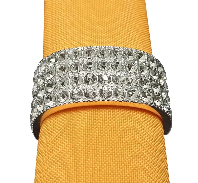 crystal diamond napkin ring, jewellery beads napkin rings for wedding