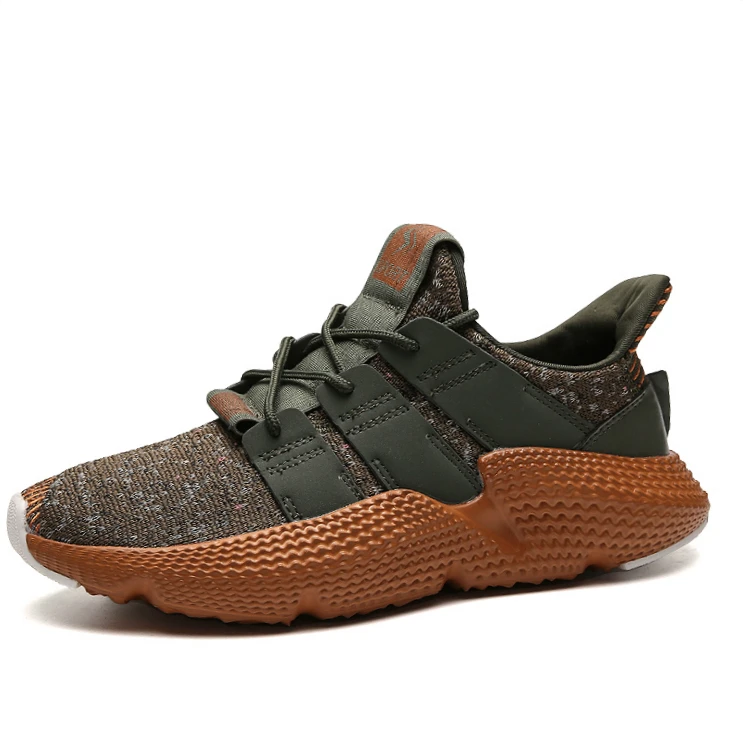 
2018 Trend Products Height Increasing Breathable Knitted Lightweight MD Sole Men Running Sports Shoes 