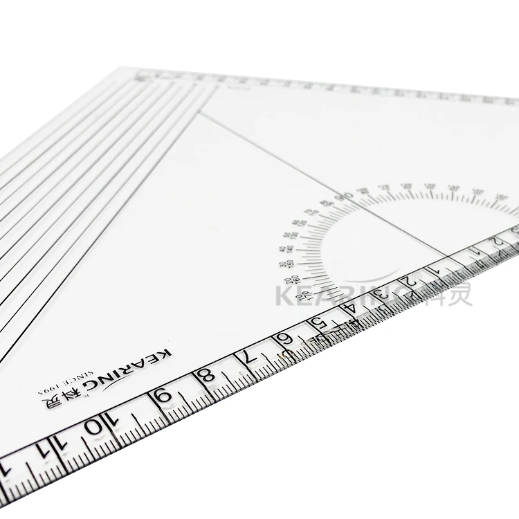 Kearing Acrylic Triangle Ruler Set Square rule for Sewing Graders and Fashion Designers  #T046