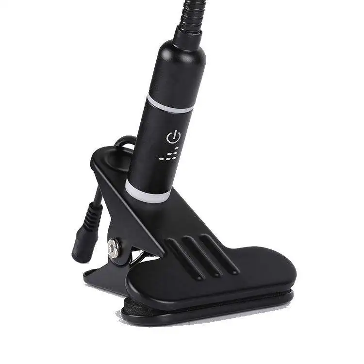 Flexible Dimmable LED Source Power Switch Touch Control Mini Tableside Desk Night Lights Reading Lamp Living Room Lamp with Clip