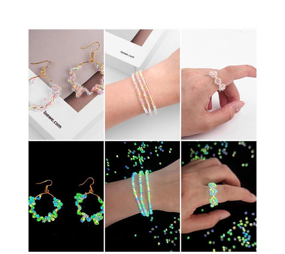 wholesale 3mm glow in dark road paint marking Round Hole Czech Glass seed beads in bulk loose waist beads for jewelry making