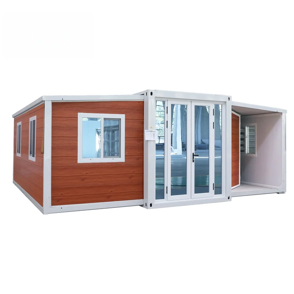 China 20ft Steel Container House Luxury 3 Bedroom Foldable Home Prefab House from Manufacturer