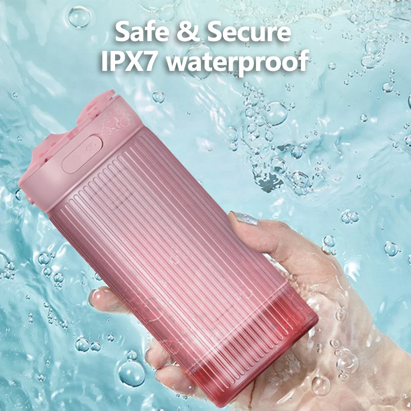 Portable Cordless IPX7 Water Flosser Mini Oral Irrigator for Teeth Cleaning Rechargeable for Home Travel and Office Use