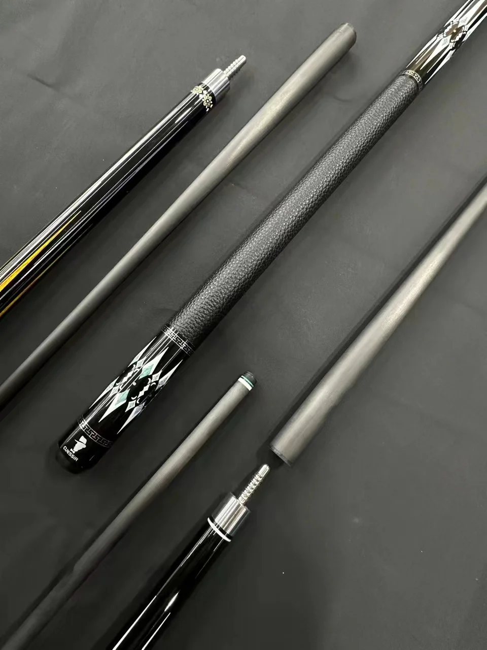 Cuessir Pool Cue For Player Low Deflection Carbon PRO Shaft like Mezz  Billiard Cue for real leather  taco de billar