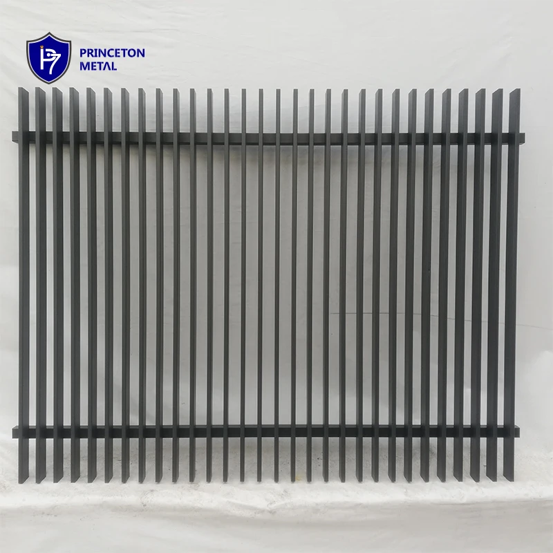 high quality radiator garden fence 3D vertical aluminum blade fence gate for project