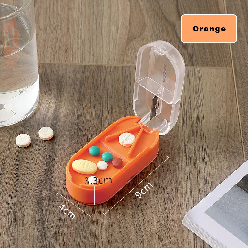 New Portable Mini Plastic Multi-function Pill Cutter
