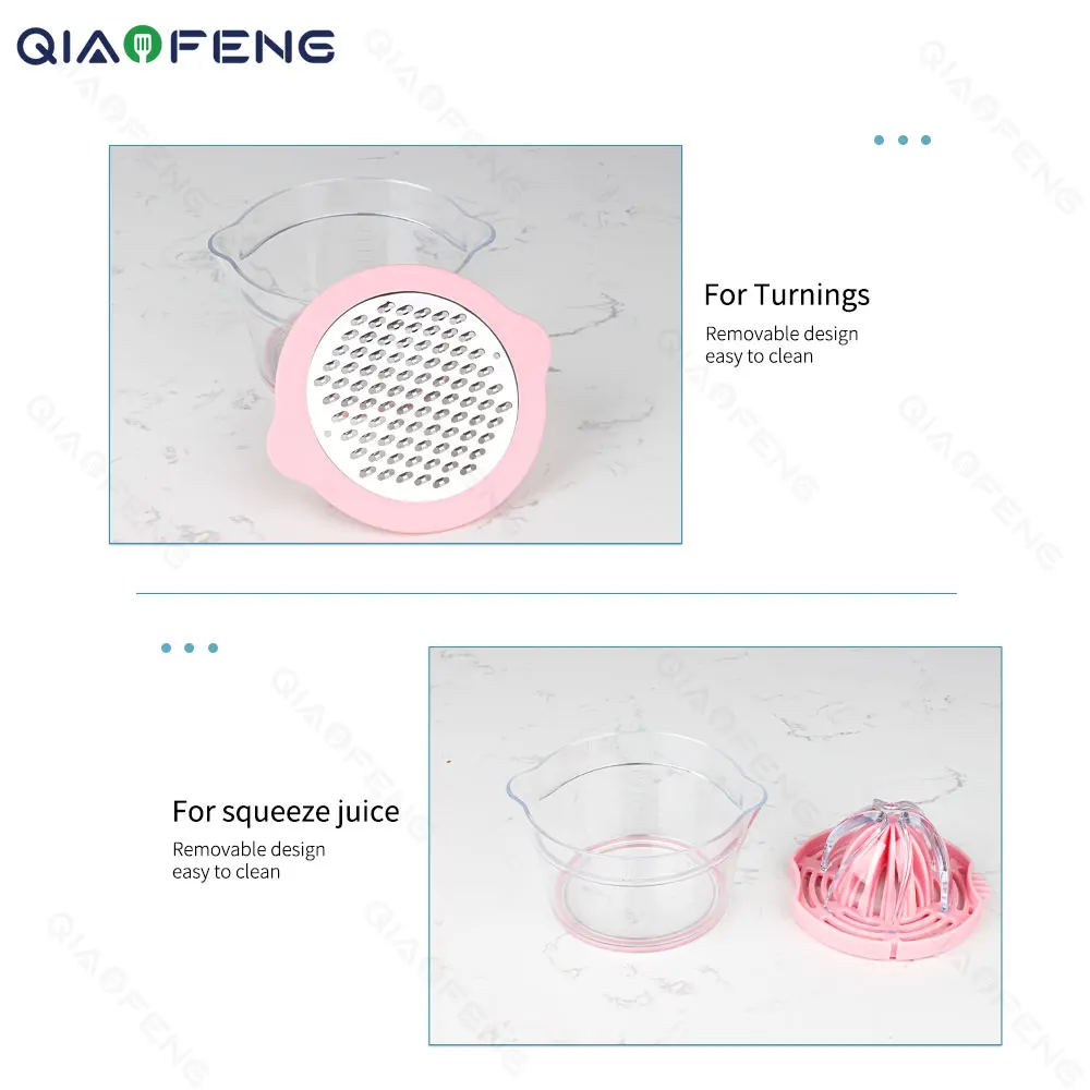 Multifunctional Household Manual Juicer Kitchen Gadget Orange Lemon Juicer with Graduated Cup Squeezer