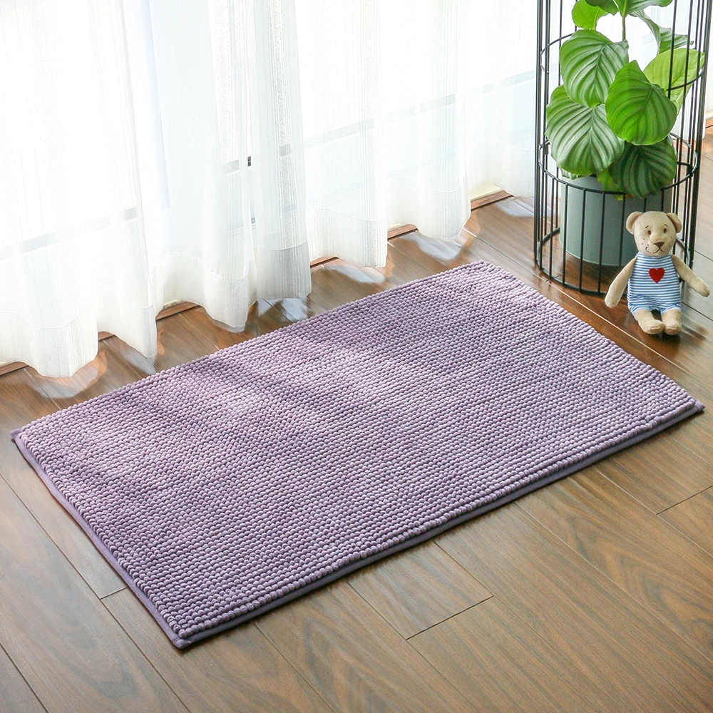 Shaggy Non-slip Floor Mat Comfortable Fabric with Super Water Absorption Bathroom Floor Mat to Prevent Slippage Bathroom Mat