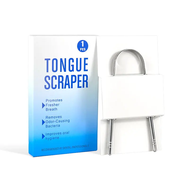 Bdac Customized Stainless Steel Aluminum Dental Tongue Scraper Tongue Cleaner For Adults Professional