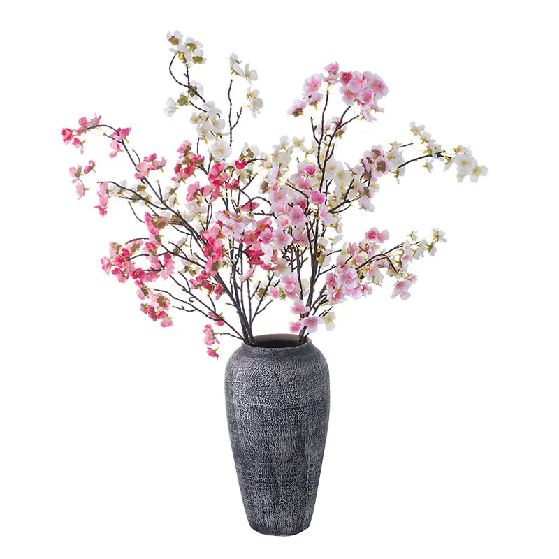 Flowers Arrangements Artificial White Cherry Blossom Branches Wedding Decor