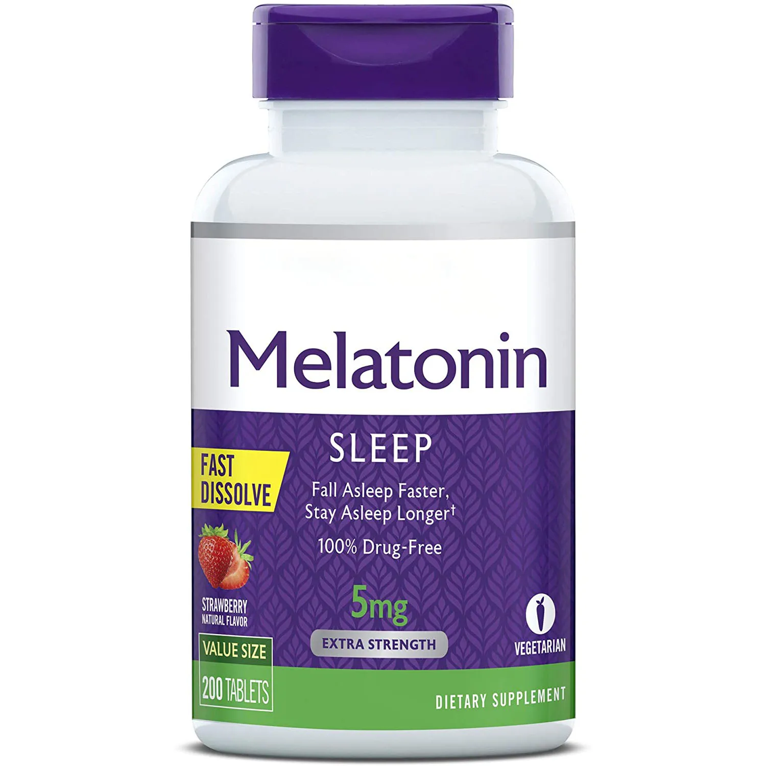 Melatonin Fast Dissolve Tablets Fall Asleep Faster Stay Asleep Longer Strengthen Immune System Maximum Strength
