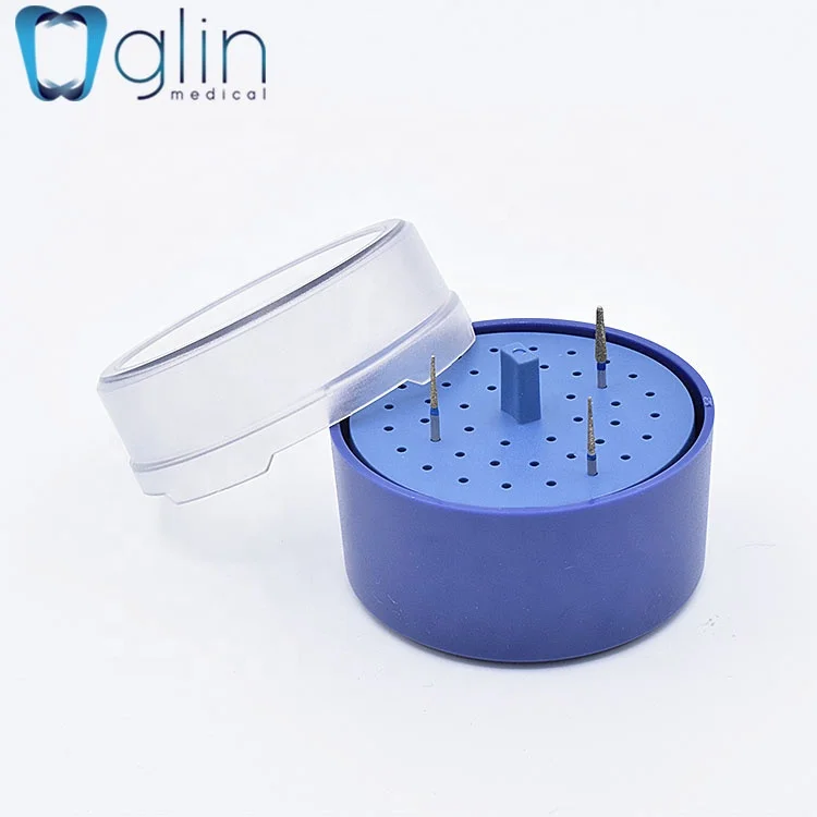 High quality low price Dental disinfection box 44 Hole transparent cover endo box