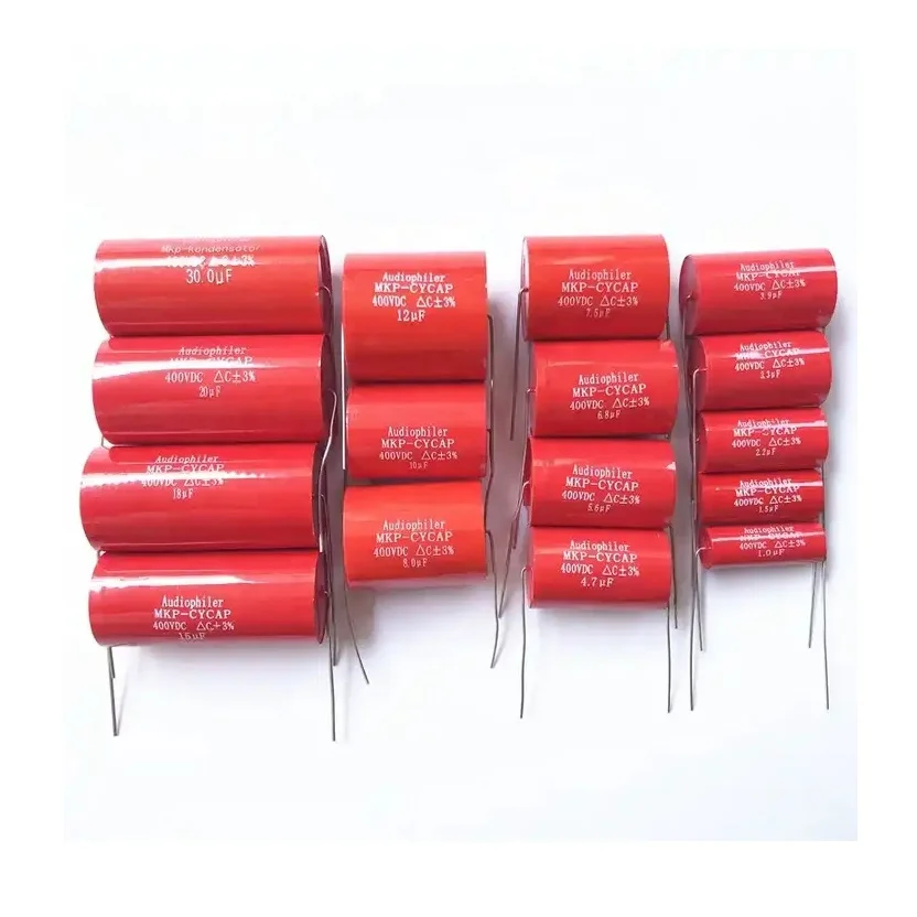 Audiophohiler Axial MKP Audio Capacitor Speaker Divider High Fidelity Capacitor 250V 400V 630V 4.7UF/400V 10UF 1.0UF 1.5UF