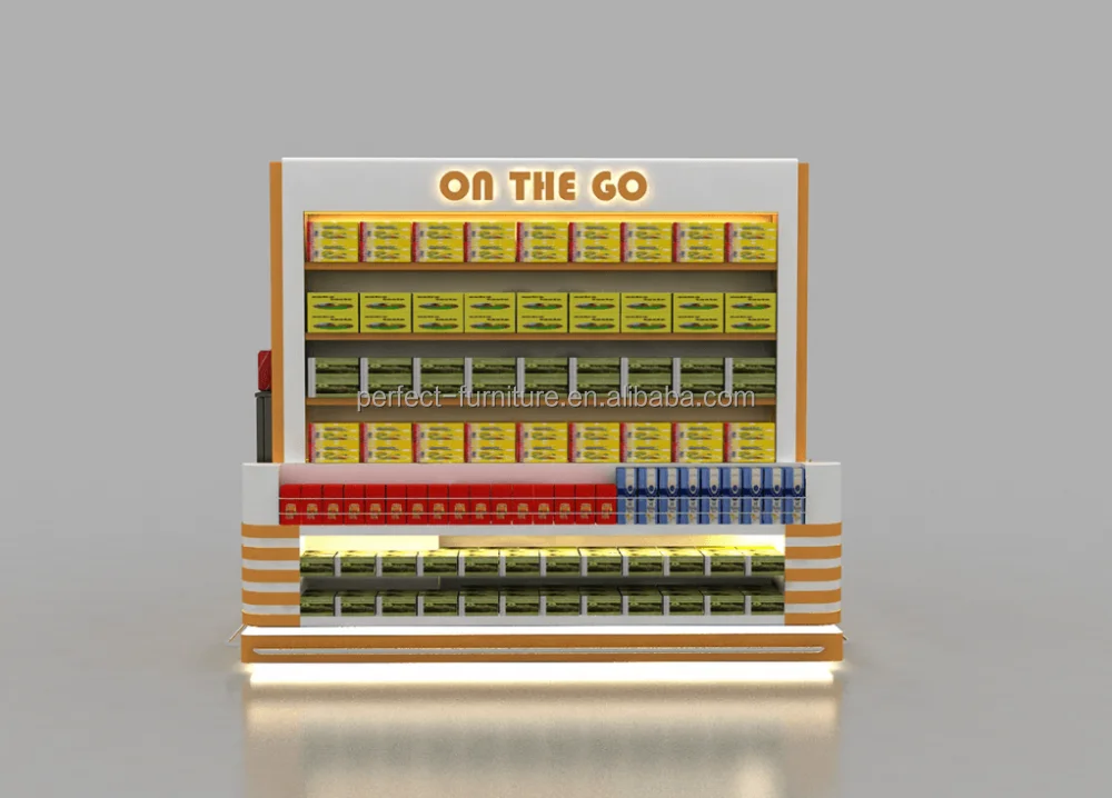 Retail Snack Display Stand Shopping Mall Shop Design candy bar