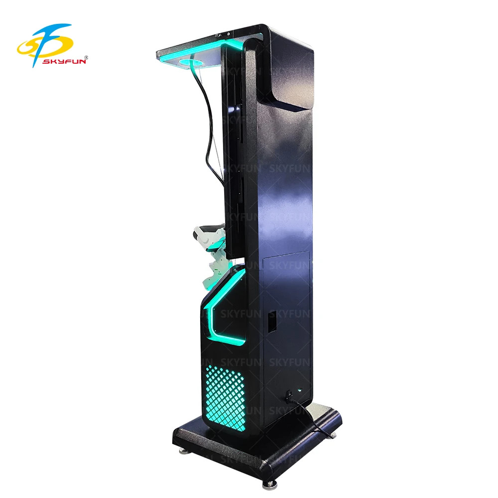 Amusement Park Products Self-Service Standing VR Machine Shooting Simulator Coin Operated Gaming VR Game Machine