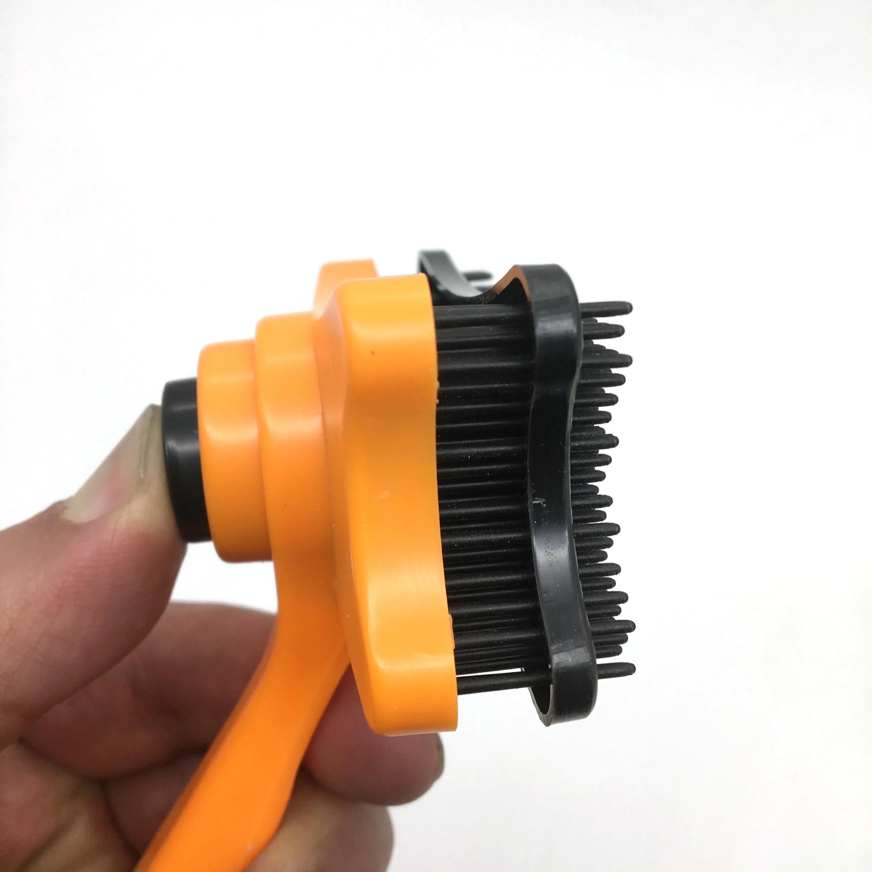 Plastic Handle Plastic Pins Self Cleaning Pet Cat Dog Animal Puppy Hair fur Grooming Comb