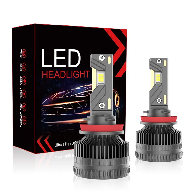 Factory direct selling  170w 17000lm H1 H3 H4 H7 H11 high power three copper pipe super bright 9005 HB3 HB4 led headlight bulb