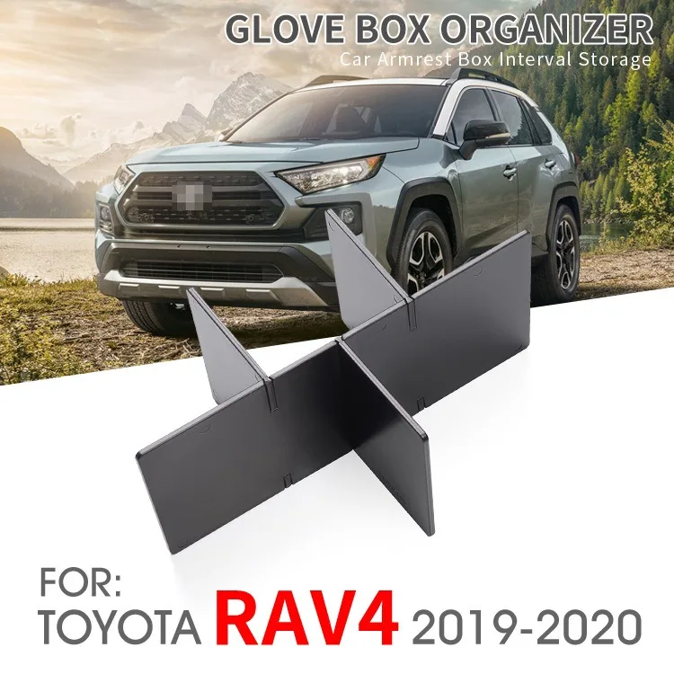 19-22 Toyota RAV4 Luxury Interior Modification New ABS Armrest Box Storage Compartment with Partition Dispatched from Guangzhou