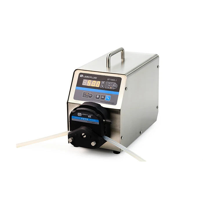 lead fluid dual channel peristaltic pump large torque Peristaltic Pump BT100S-1 with YZ15 heads flow:1700ml per min