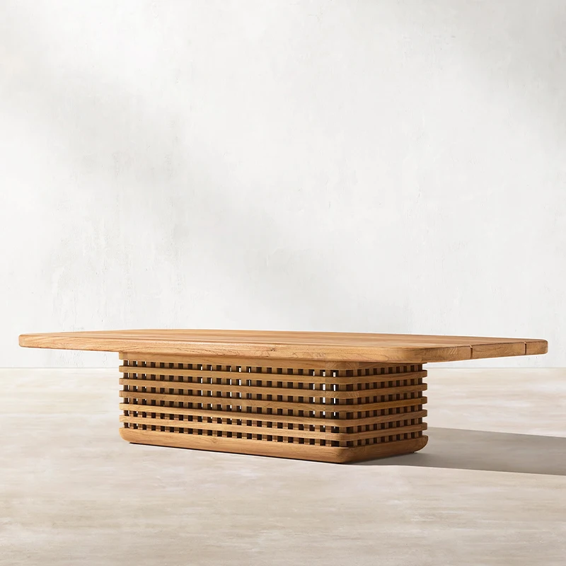 Luxury teak wood  Frame Patio Outdoor Furniture Garden Sofa Set Hotel Courtyard Outdoor Sofa teak sofa