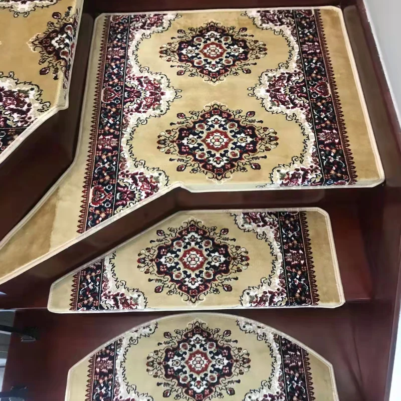 Self-adhesive Stair Tread Mat Anti-slip Decorative Villa Town House Home Hotel Stair Carpet