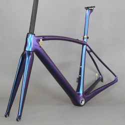 Factory New Design Aluminum/Alloy Bike Frame Chameleon Paint Carbon Fiber Bicycle Frame For Sale