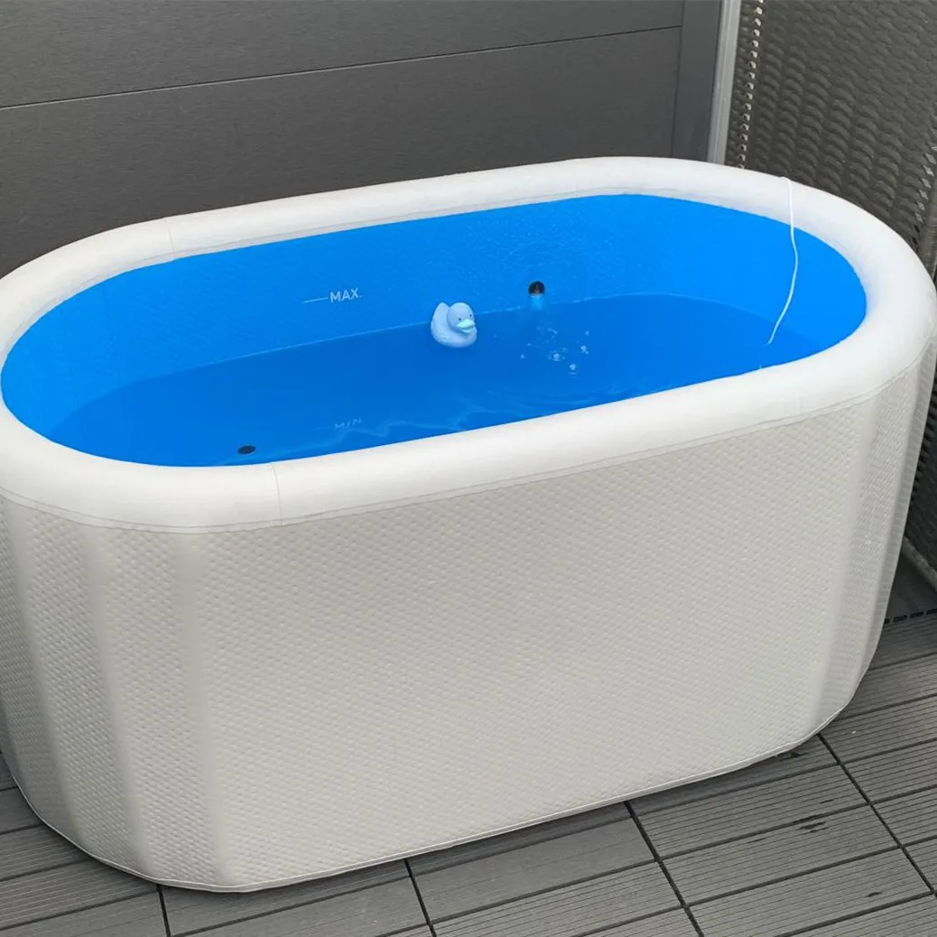inflatable ice bath tub challenge recovery after work out PVC Drop stitch high quality for cold therapy cold plunge