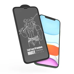 Matte Screen Protector for iPhone, ZIFRIEND 2.5D 0.33mm Anti Glare Full Coverage Anti Scratch, Bubble Free Tempered Glass