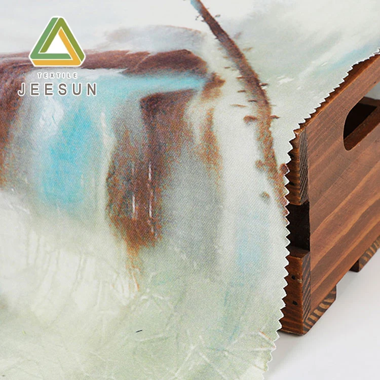 Оптовая продажа, Китай, чернильный стиль, устойчивая цифровая печать, ткань для одежды