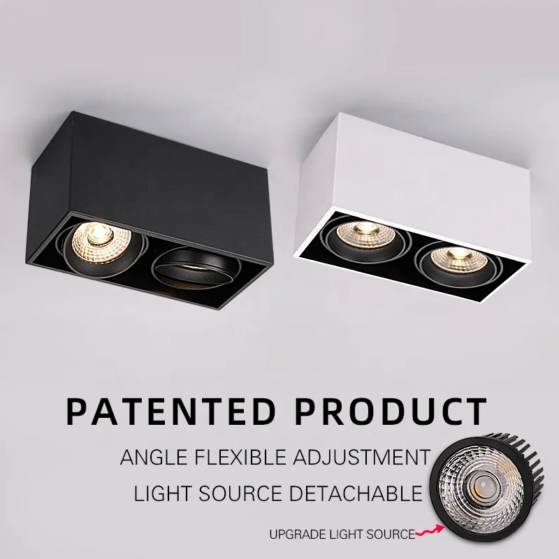 Потолочная лампа Puluoti с двойной головкой и регулируемым углом освещения для магазина одежды