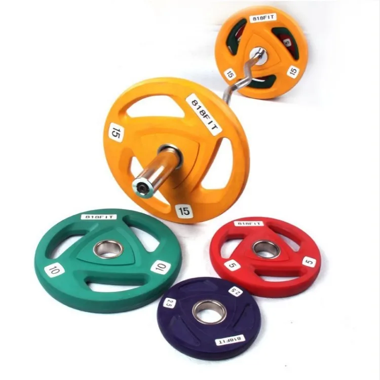 Gym Strength Fitness Equipment Free Weight Colorful Weight Plates Adjustable Weight Plates