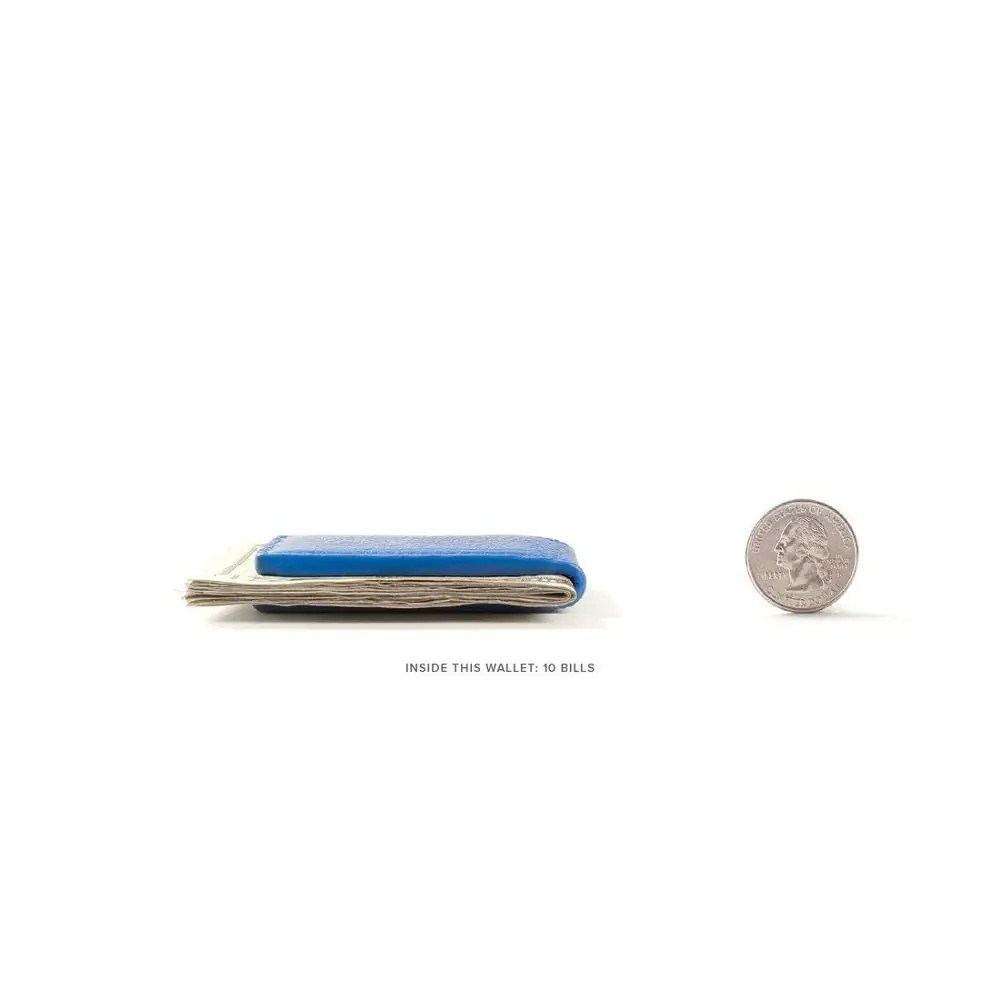 Front Pocket Mens Slim Magnetic Leather Money Clip Promotion Gift Minimal Wallet