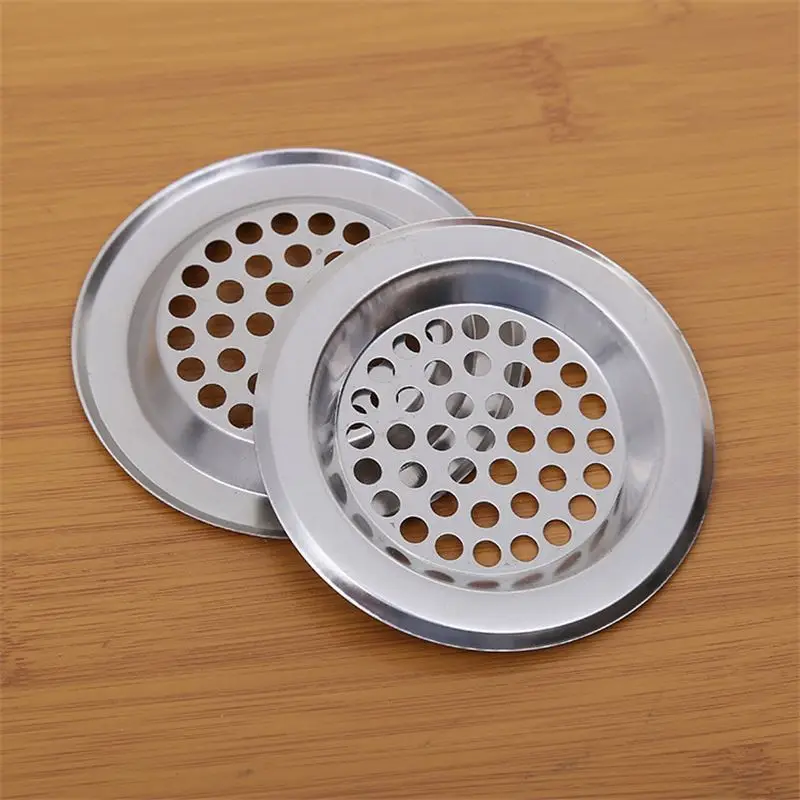 Stainless Steel Bath Sink Strainer Drain Filter Mesh Hair Catcher Kitchen Floor Drain Cover Bathroom Kitchen Accessories