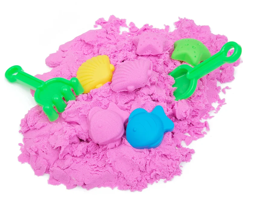 2023 Educational Non-toxic Customized Easily Modeling Shape Toys Play Sand In Bulk Set Diy Space Magic Sand sensory Sand