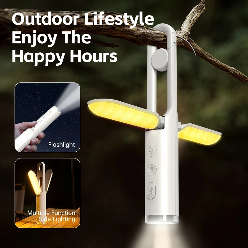 Portable Pocket Light Camping Led Flashlight Smart Outdoor Lamp Rechargeable Camping Light Led Camping Lamp For Lighting