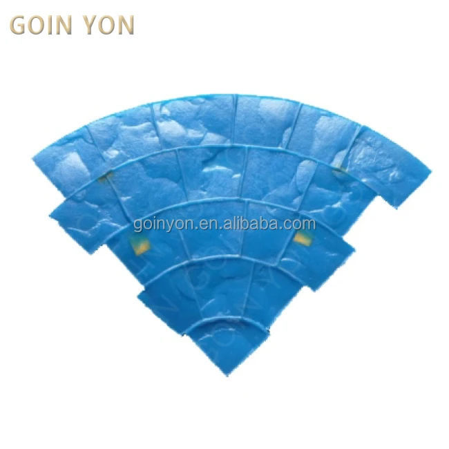 Wholesale released powder block rubber concrete stamp mats mold