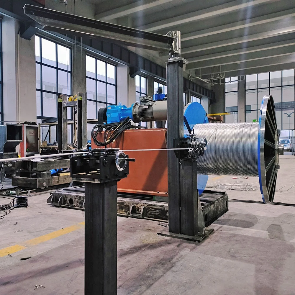 Aluminum wire rolling mill 9.5mm bar 12mm rod winding and winding rewinder production line rewinding machine price China