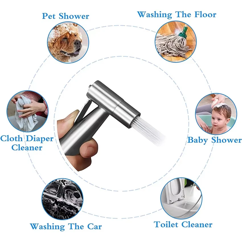 2024 New Rinse Handheld Bidet OEM/ODM Luxury Bidet Faucet Wholesale Muslim Shattaf Spray